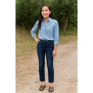 J.Crew Re-Imagined Vintage Straight Leg Jeans Size 26P (2) Like New